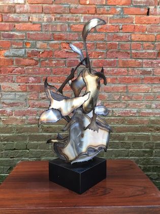 George Kafka Torch Cut Brutalist Sculpture: click to enlarge