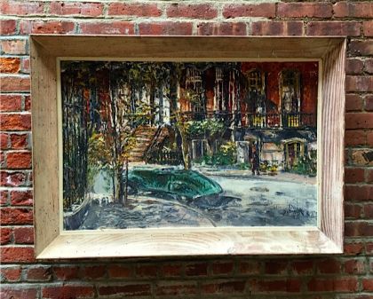 George Bossek Gramercy Park Painting: click to enlarge